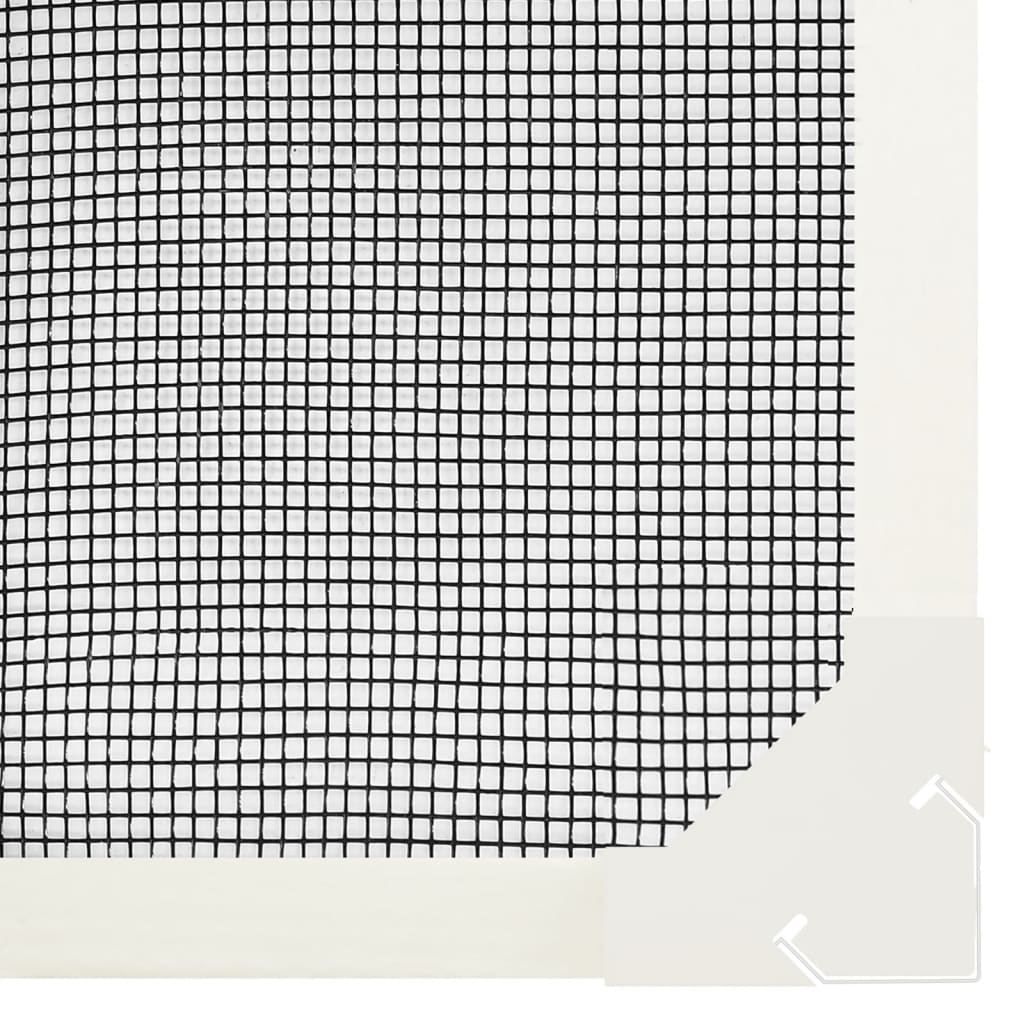 vidaXL Magnetická okenná sieťka proti hmyzu biela 80x140 cm