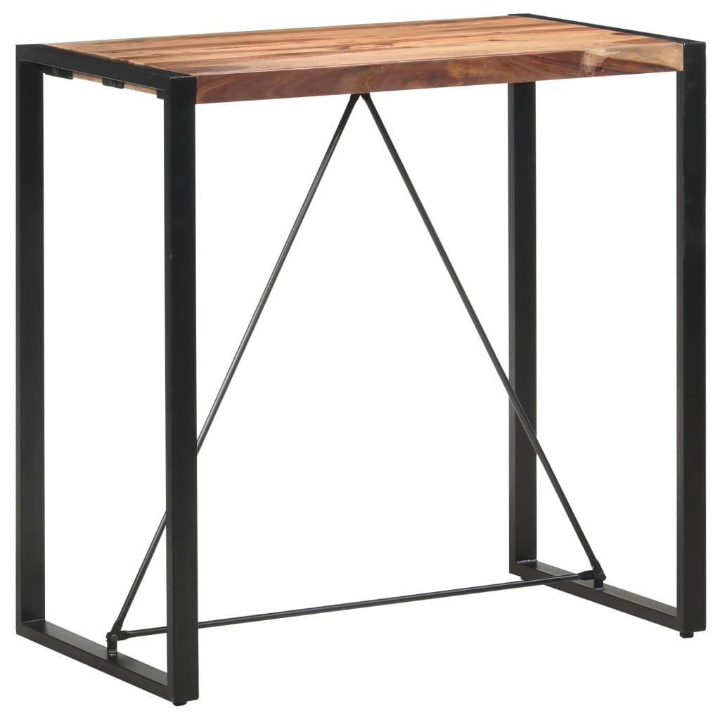 vidaXL Barový stolík 110x60x110 cm masívne sheeshamové drevo
