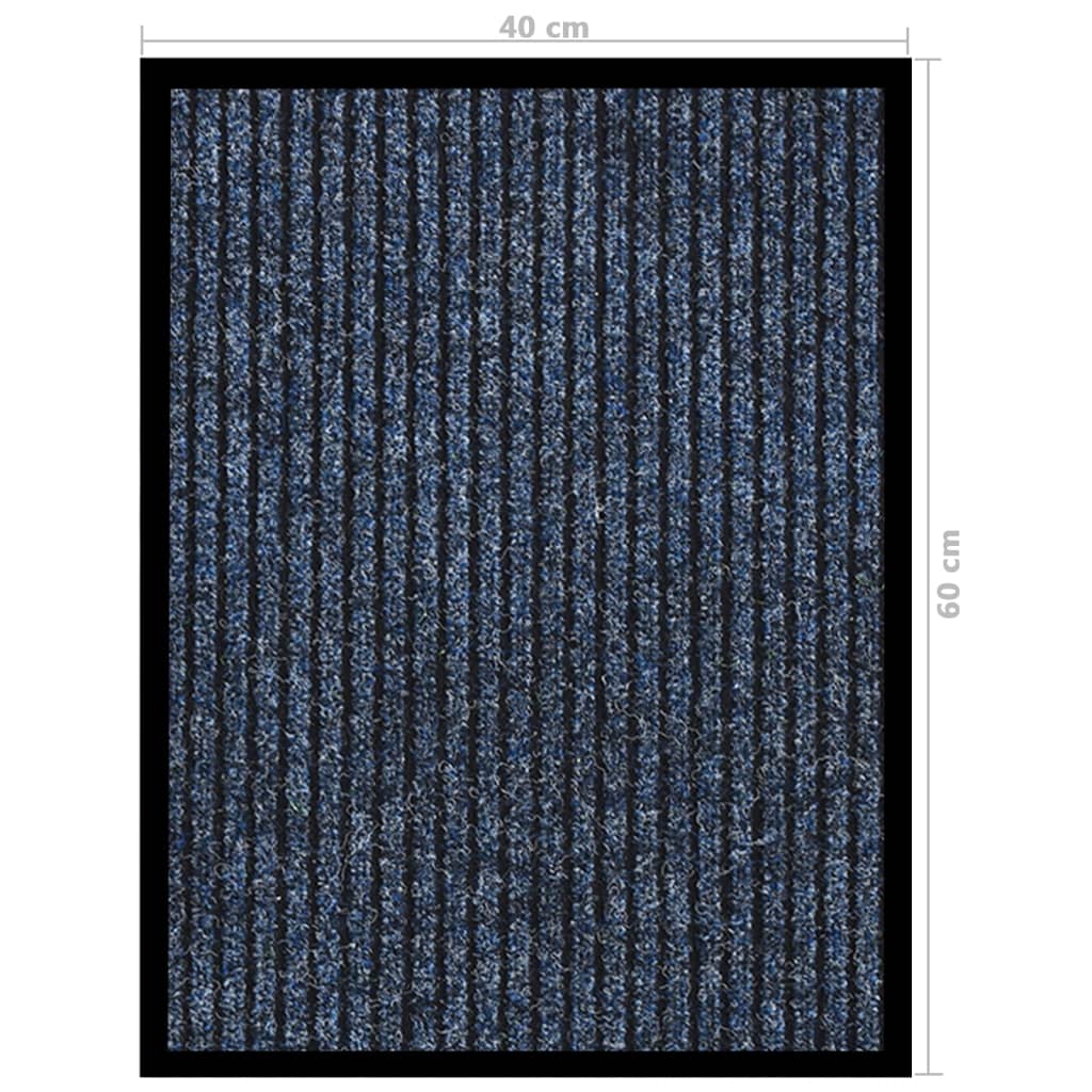 vidaXL Rohožka pruhovaná modrá 40x60 cm