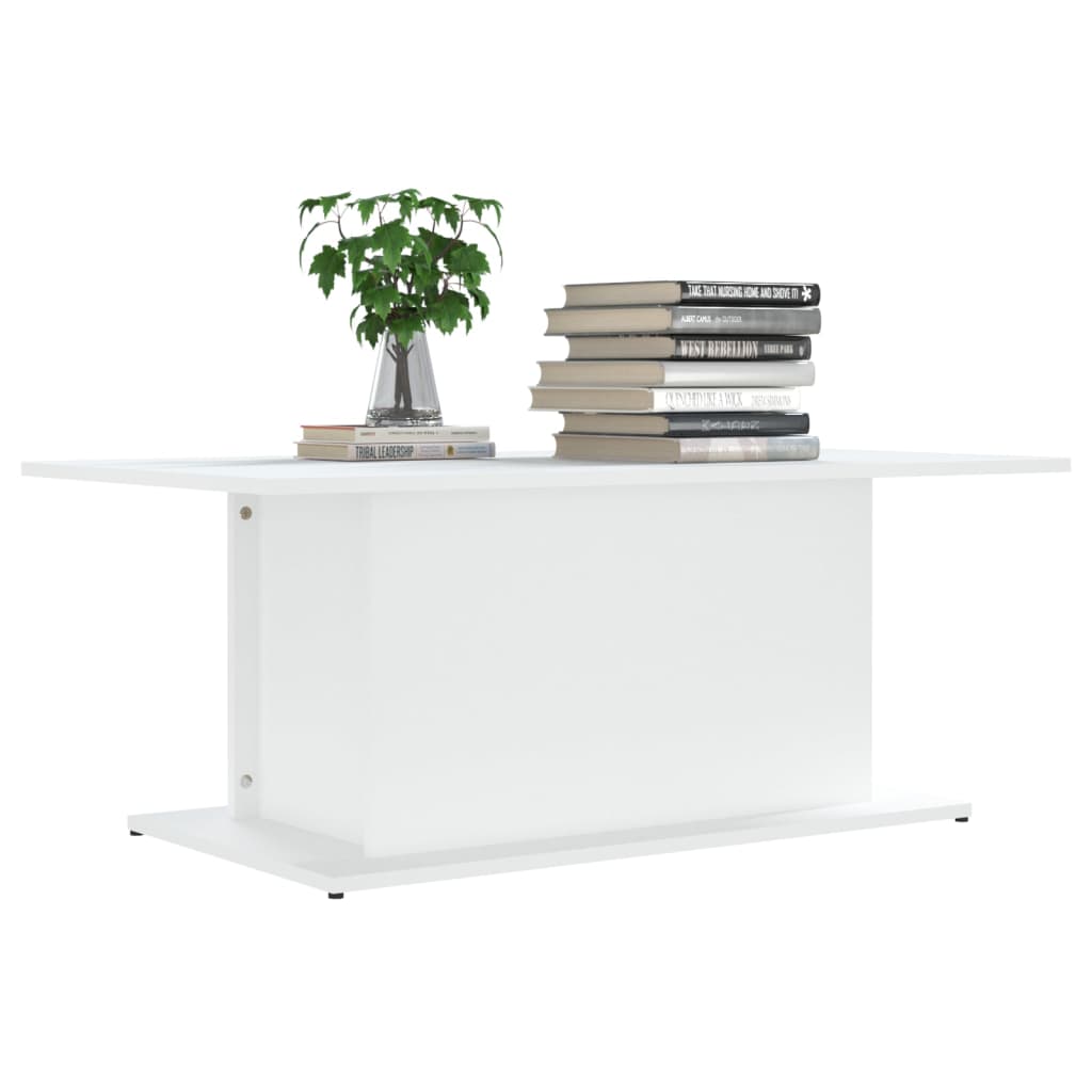 vidaXL Konferenčný stolík biely 102x55,5x40 cm drevotrieska