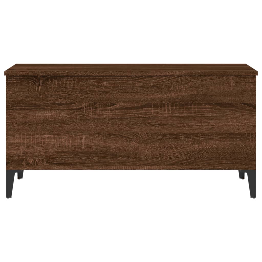 vidaXL Konferenčný stolík hnedý dub 90x44,5x45 cm spracované drevo