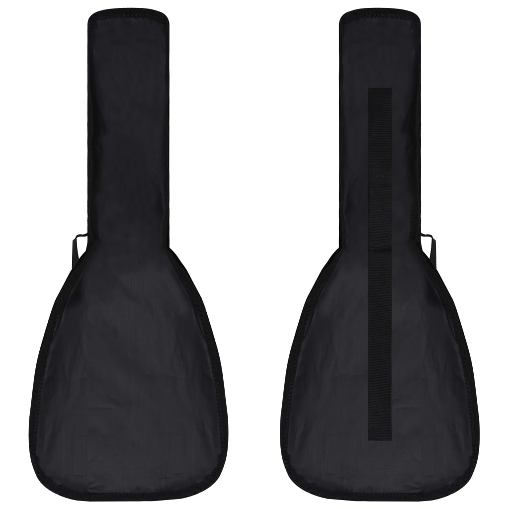 vidaXL Sopránové ukulele s taškou pre deti čierne 23"