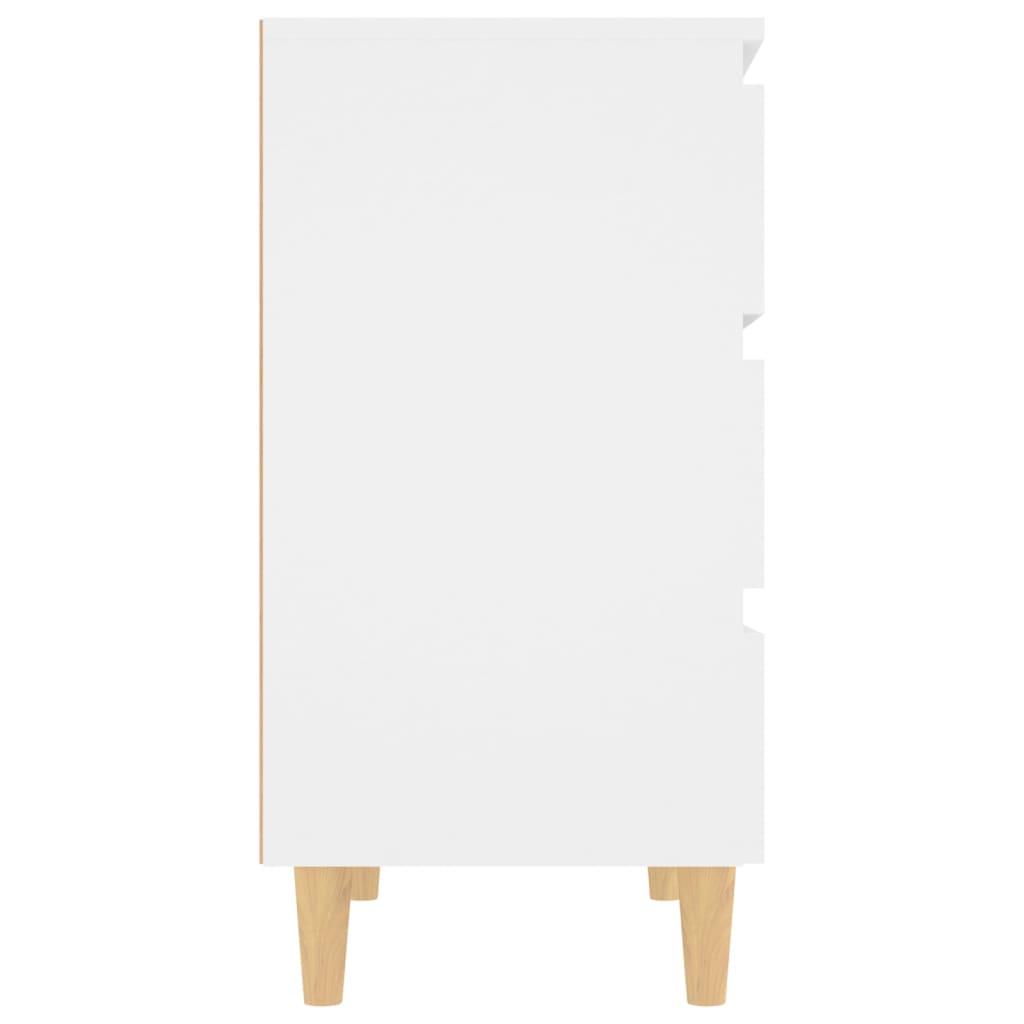 vidaXL Komoda, biela 60x35x69 cm, kompozitné drevo