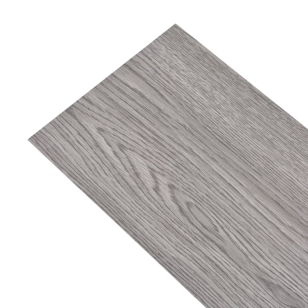 vidaXL Samolepiace podlahové dosky z PVC 5,21 m² 2 mm tmavosivé