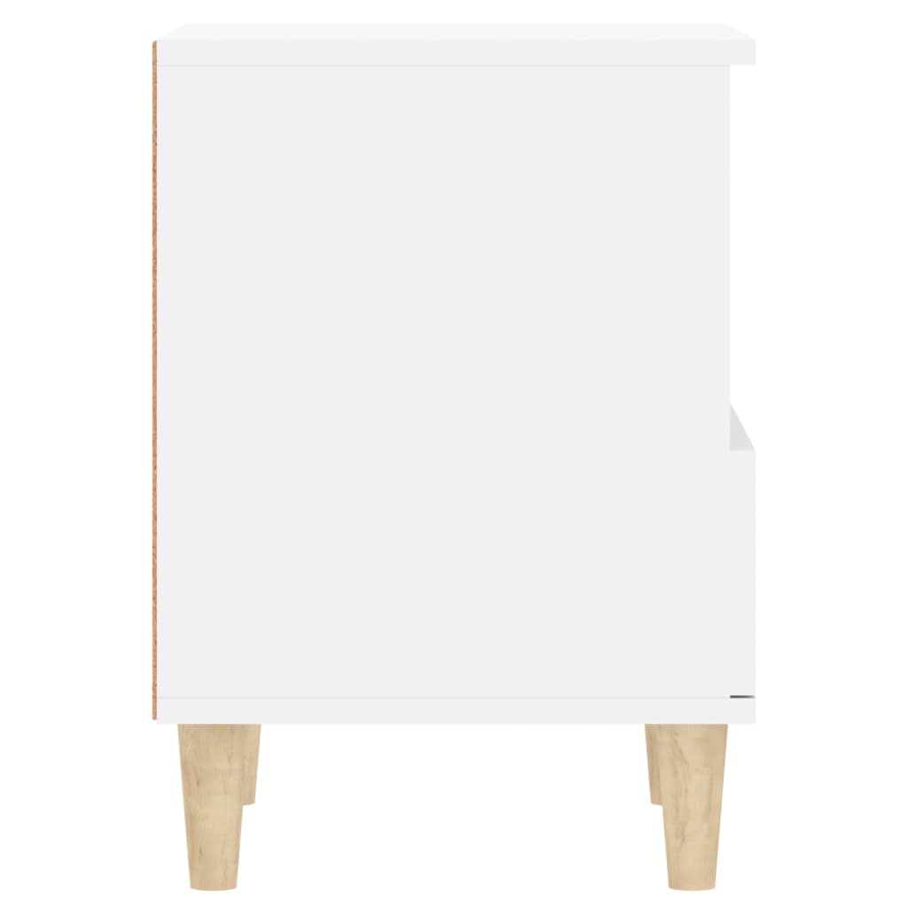 vidaXL Nočný stolík biely 40x35x50 cm