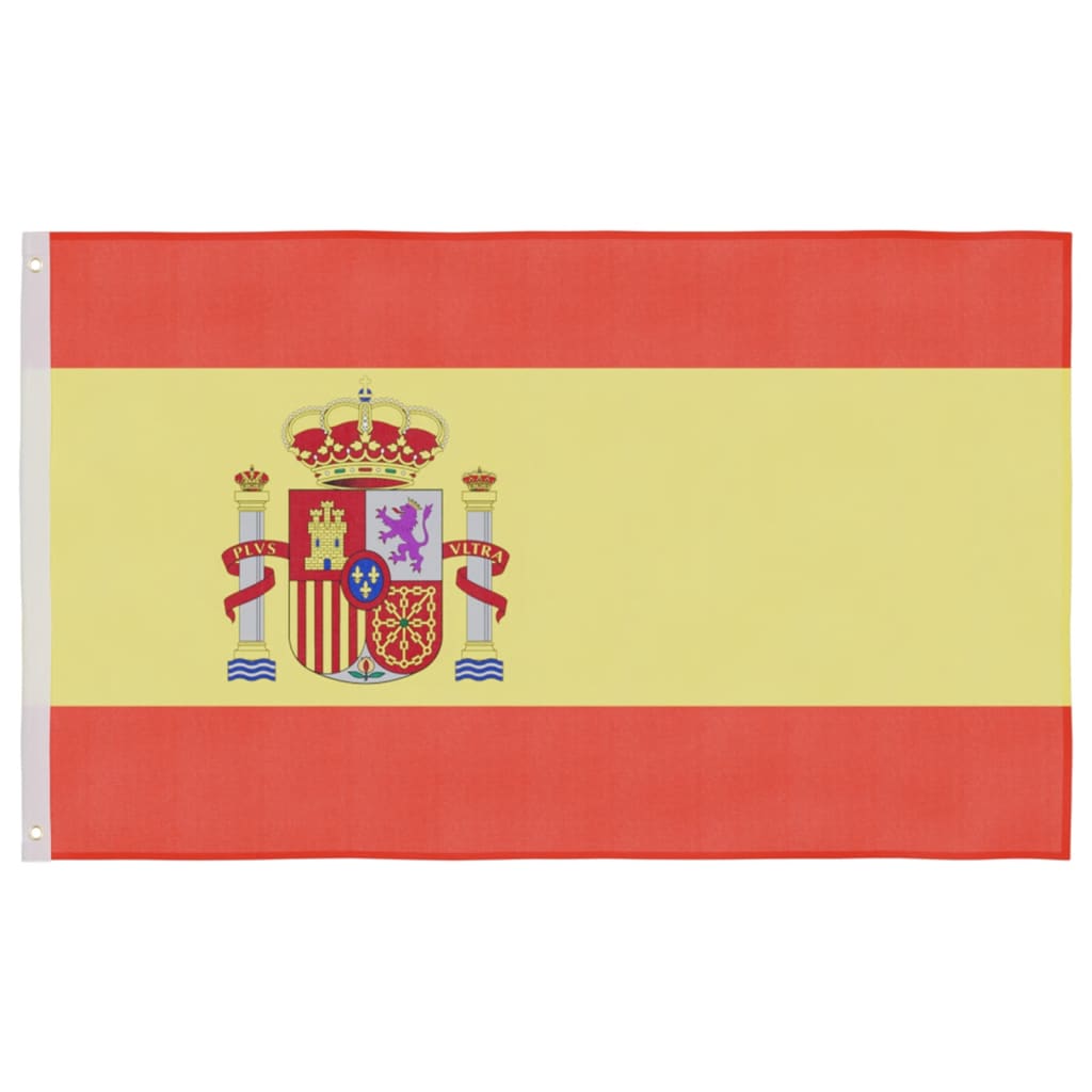 vidaXL Vlajka Španielska a tyč 5,55 m hliník