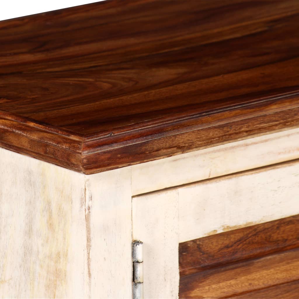 vidaXL TV stolík, masívne sheeshamové drevo, 120x30x40 cm