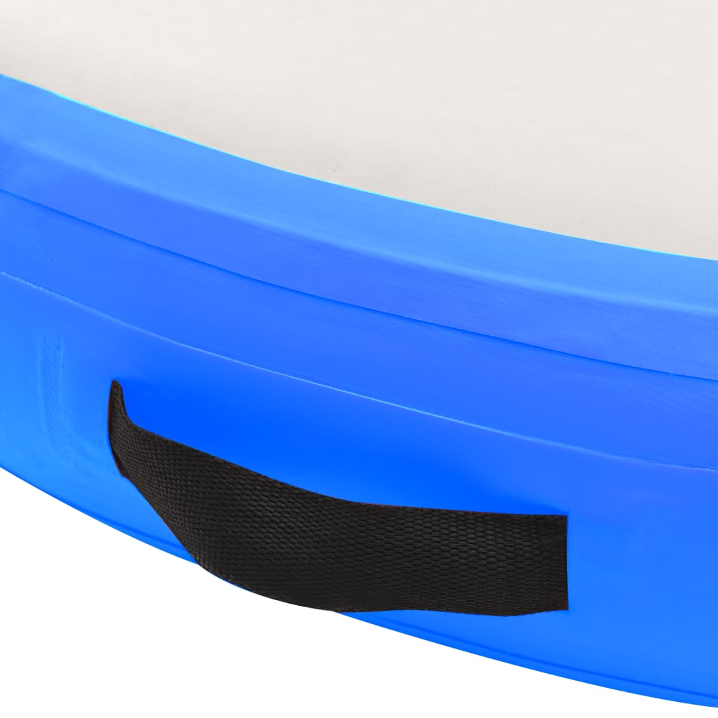 vidaXL Nafukovací gymnastický matrac s pumpou 100x100x20 cm PVC modrý