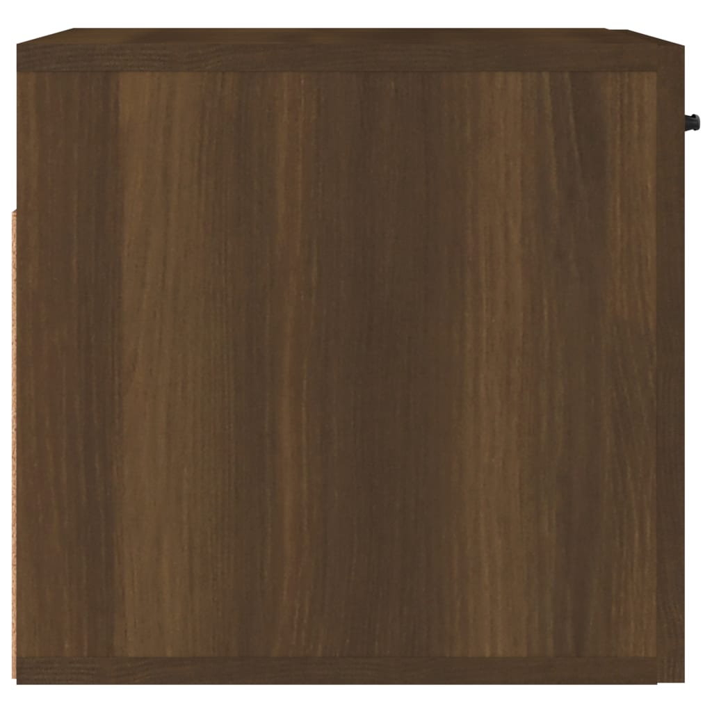 vidaXL Nástenná skrinka hnedý dub 80x36,5x35 cm kompozitné drevo