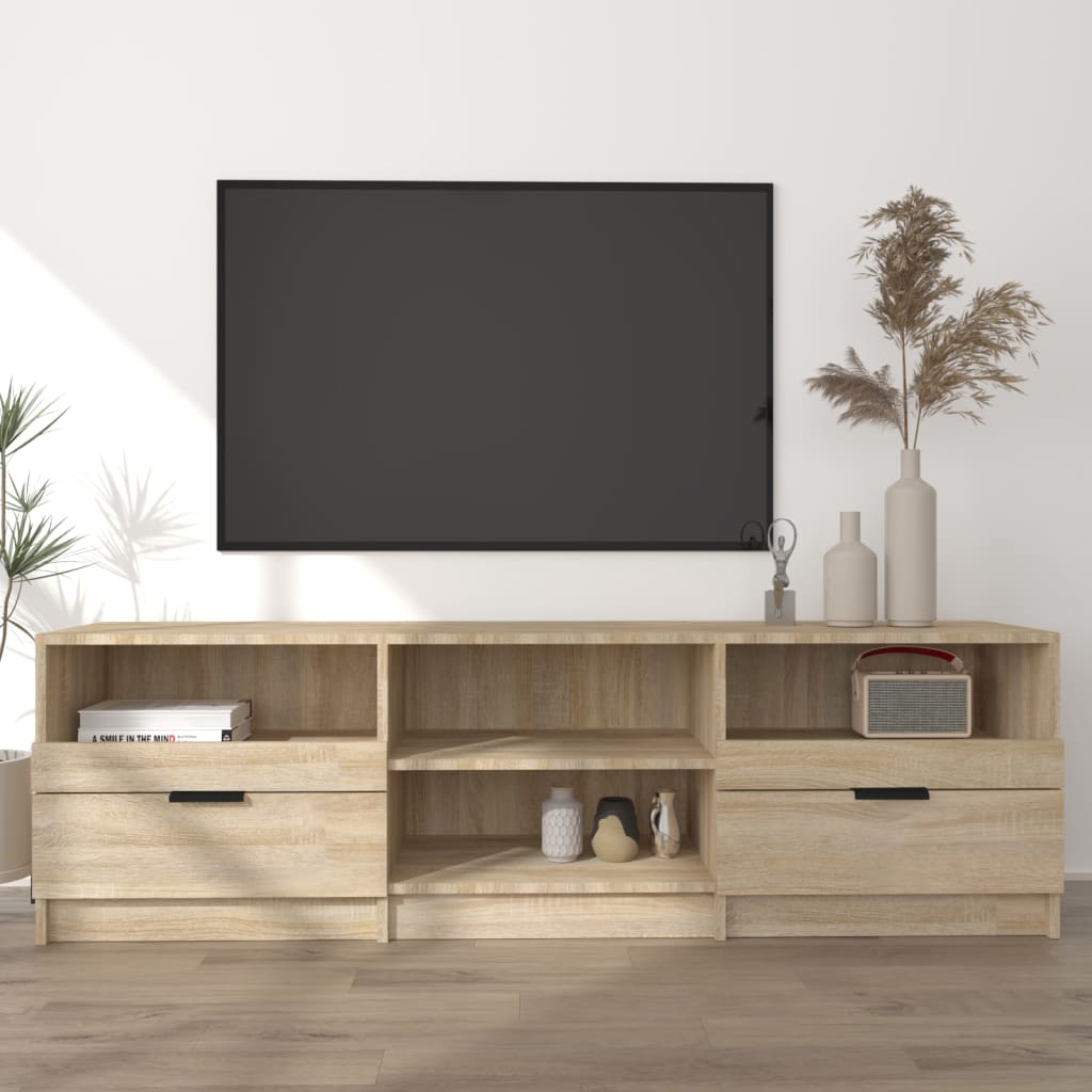 vidaXL TV skrinka dub sonoma 150x33,5x45 cm spracované drevo