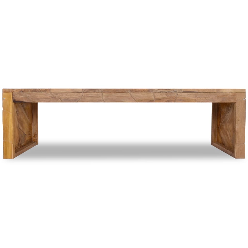 vidaXL TV stolík z teakového dreva, 120x35x35 cm