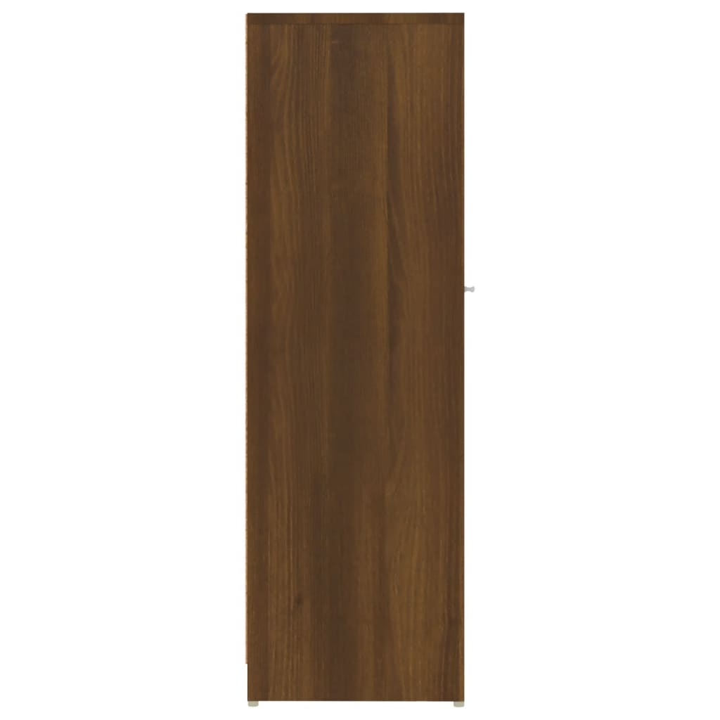 vidaXL Kúpeľňová skrinka hnedý dub 30x30x95 cm spracované drevo