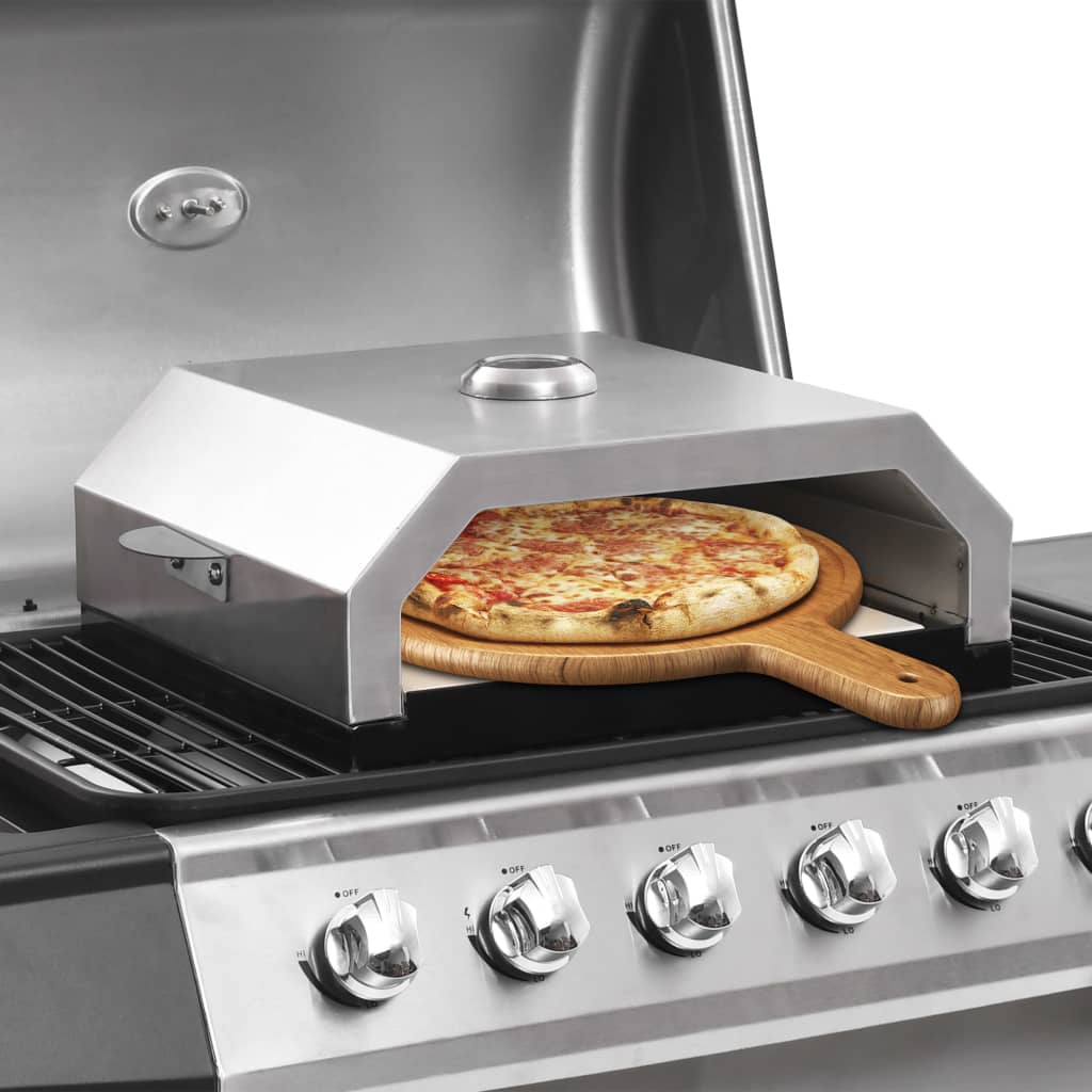 vidaXL Pec na pizzu s keramickým kameňom na plynové grily alebo grily na uhlie
