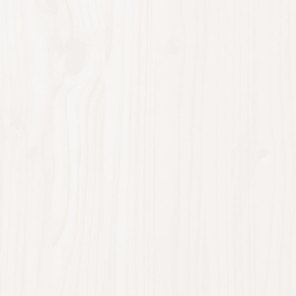 vidaXL Kvetináčová lavica biela 180x36x63 cm masívna borovica