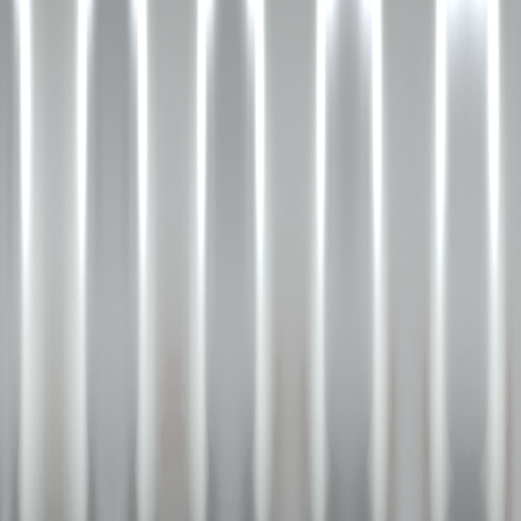 vidaXL Strešné panely 12 ks práškovaná oceľ strieborné 100x36 cm