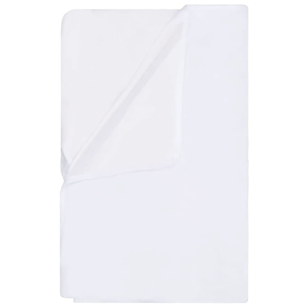 vidaXL Chrániče matracov vodeodolné 2 ks bavlna 140x200 cm biele