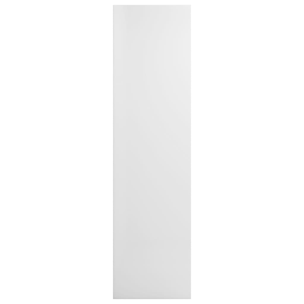 vidaXL Knižnica/TV skrinka, lesklá biela 36x30x143cm, kompozitné drevo