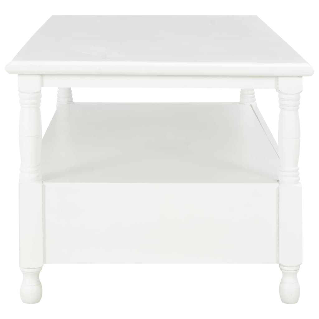 vidaXL Konferenčný stolík biely 100x55x45 cm drevo