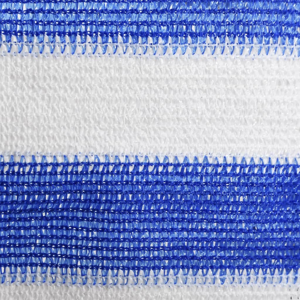 vidaXL Balkónová markíza modrá a biela 90x600 cm HDPE
