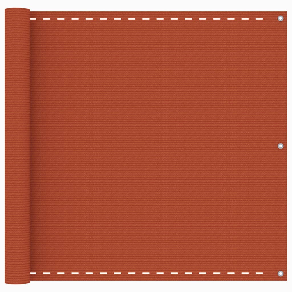 vidaXL Balkónová markíza oranžová 90x400 cm HDPE