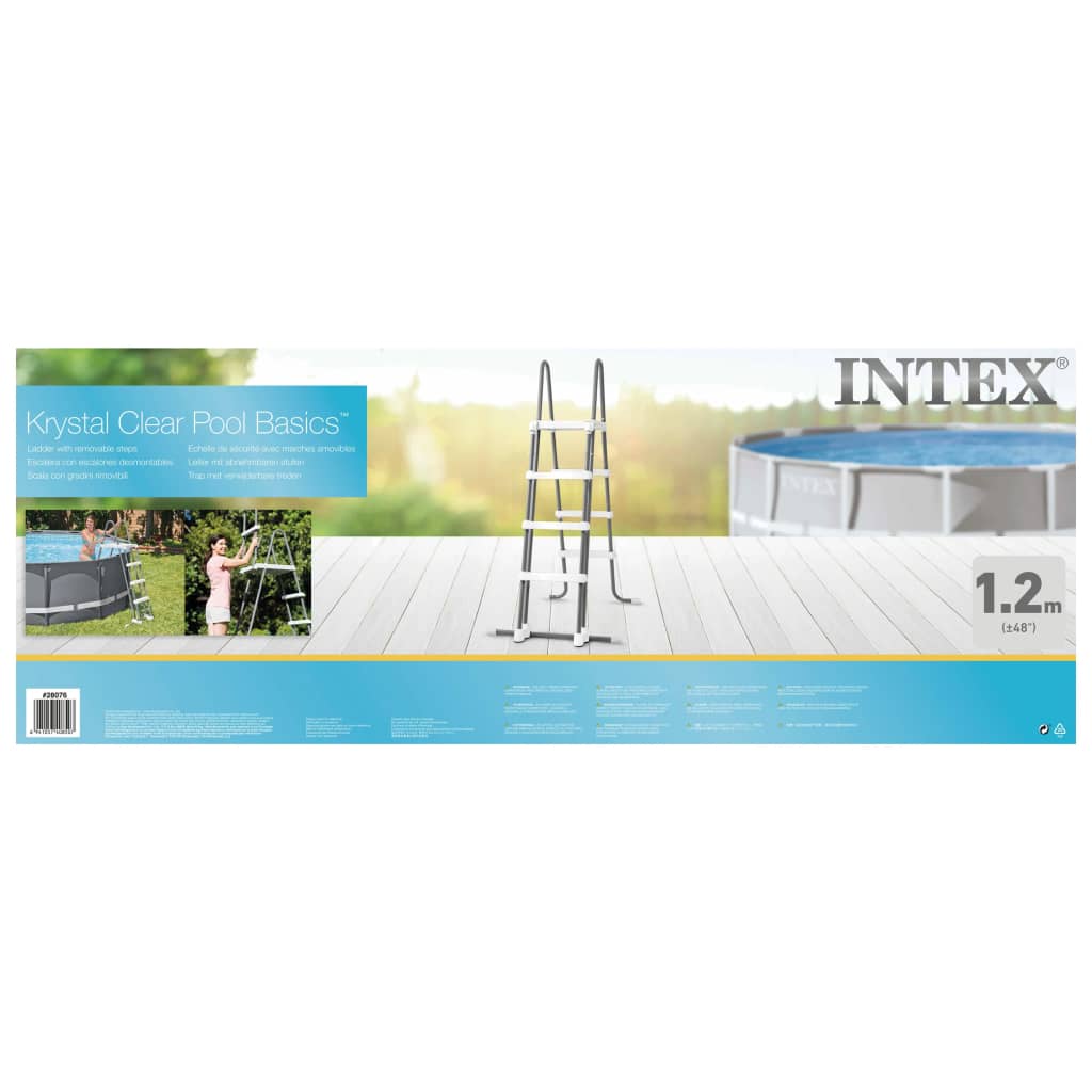Intex 4-stupňový bezpečnostný rebrík pre bazén 122 cm