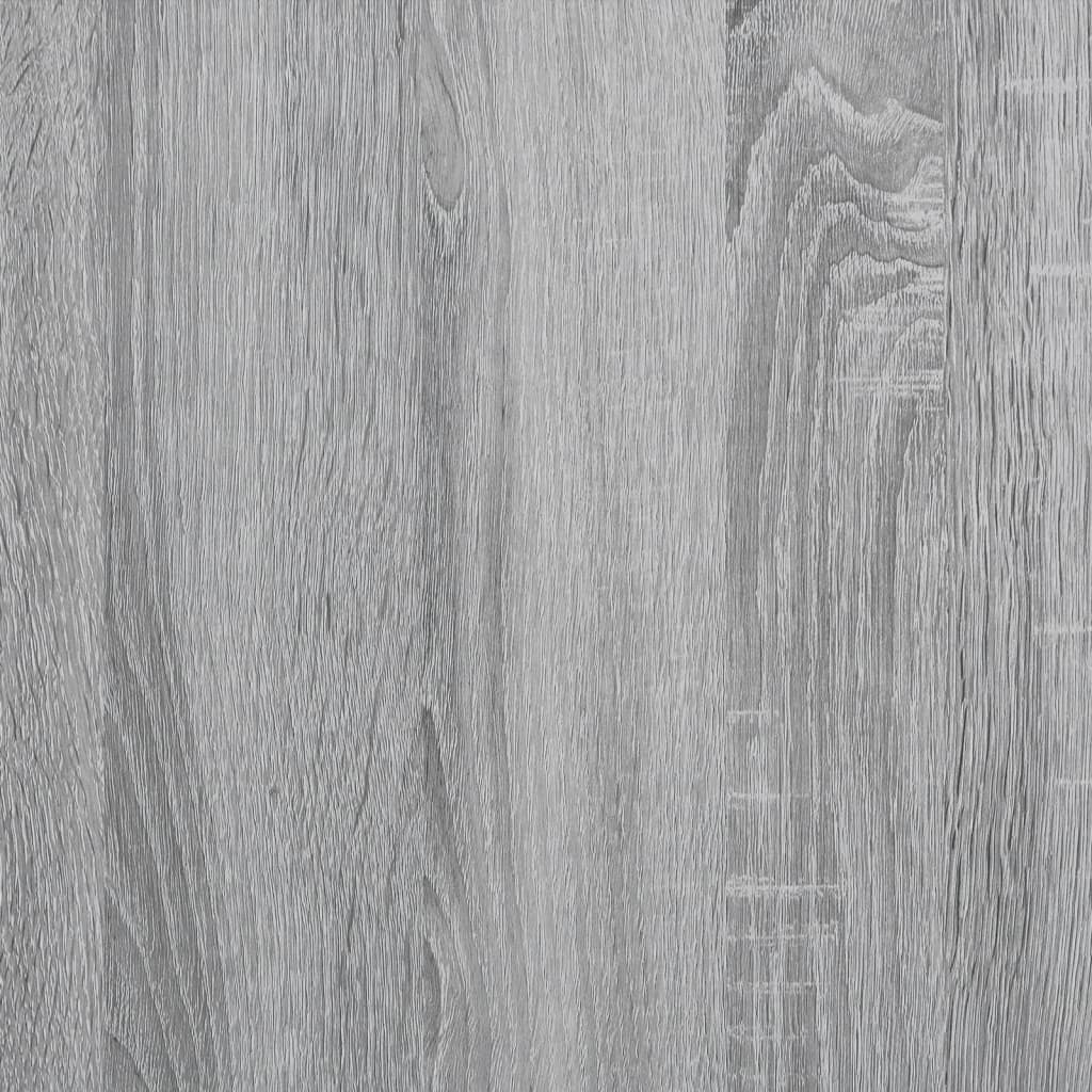 vidaXL Knižnica, sivá sonoma 79x30x180 cm, kompozitné drevo a kov