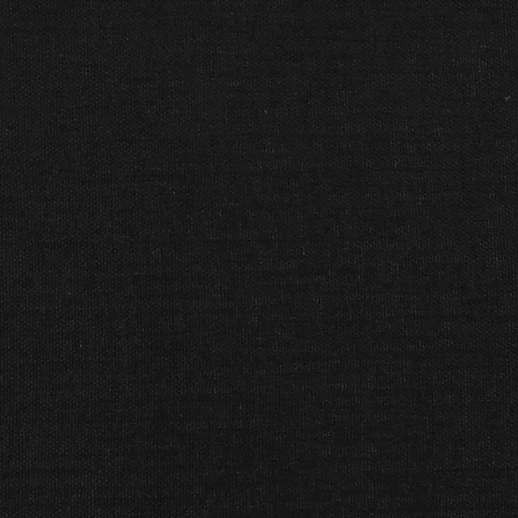 vidaXL Čelo postele so záhybmi čierne 83x16x118/128 cm látka
