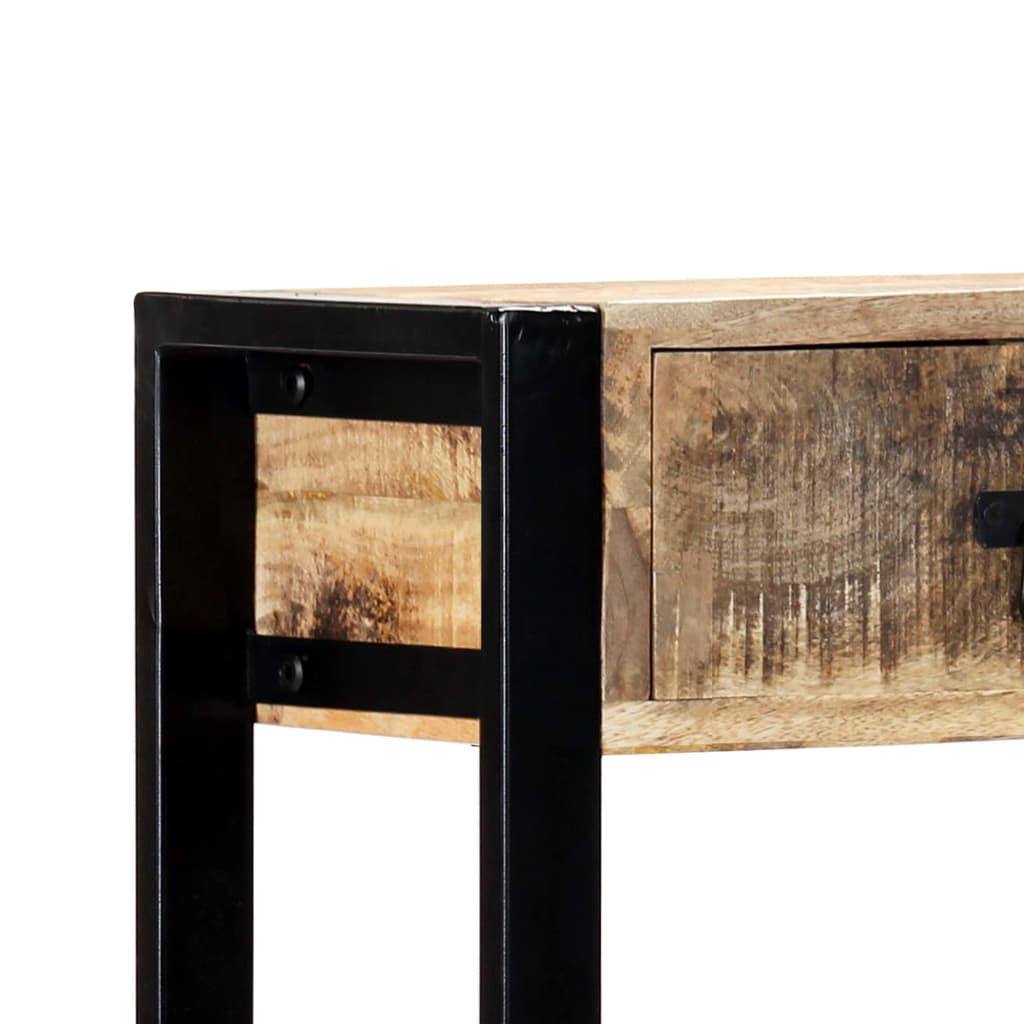 vidaXL Prístavný stolík 90x30x75 cm masívne mangovníkové drevo