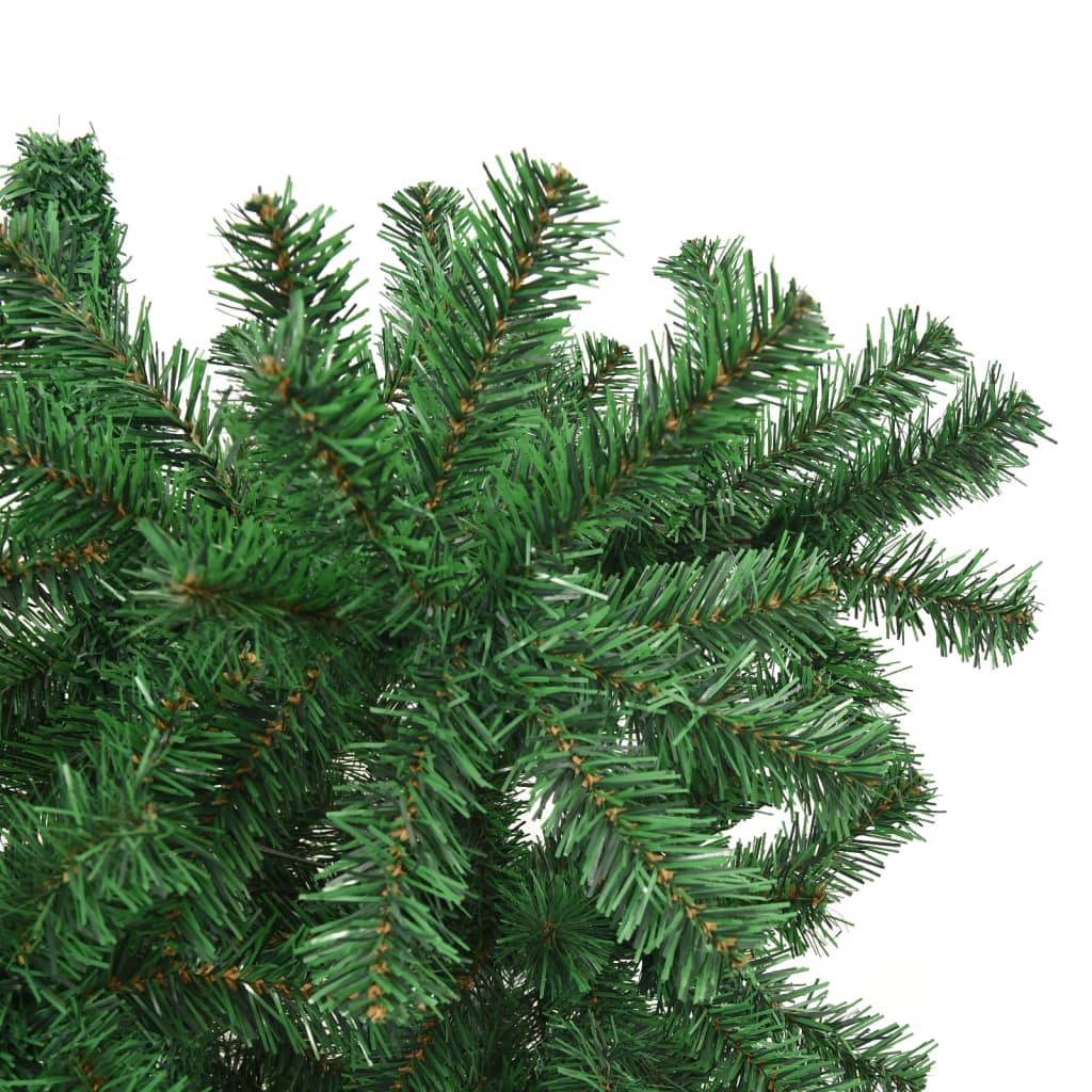 vidaXL Prevrátený umelý vianočný stromček so stojanom, zelený 180 cm