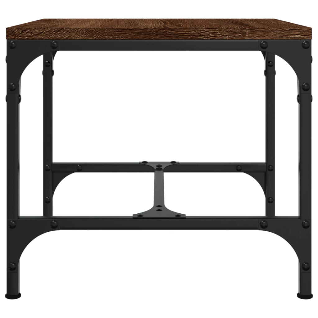 vidaXL Príručný stolík hnedý dub 40x40x35 cm spracované drevo