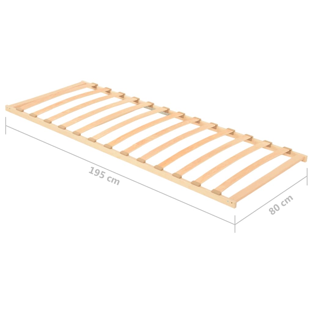 vidaXL Lamelový posteľný rošt s 13 lamelami 80x200 cm