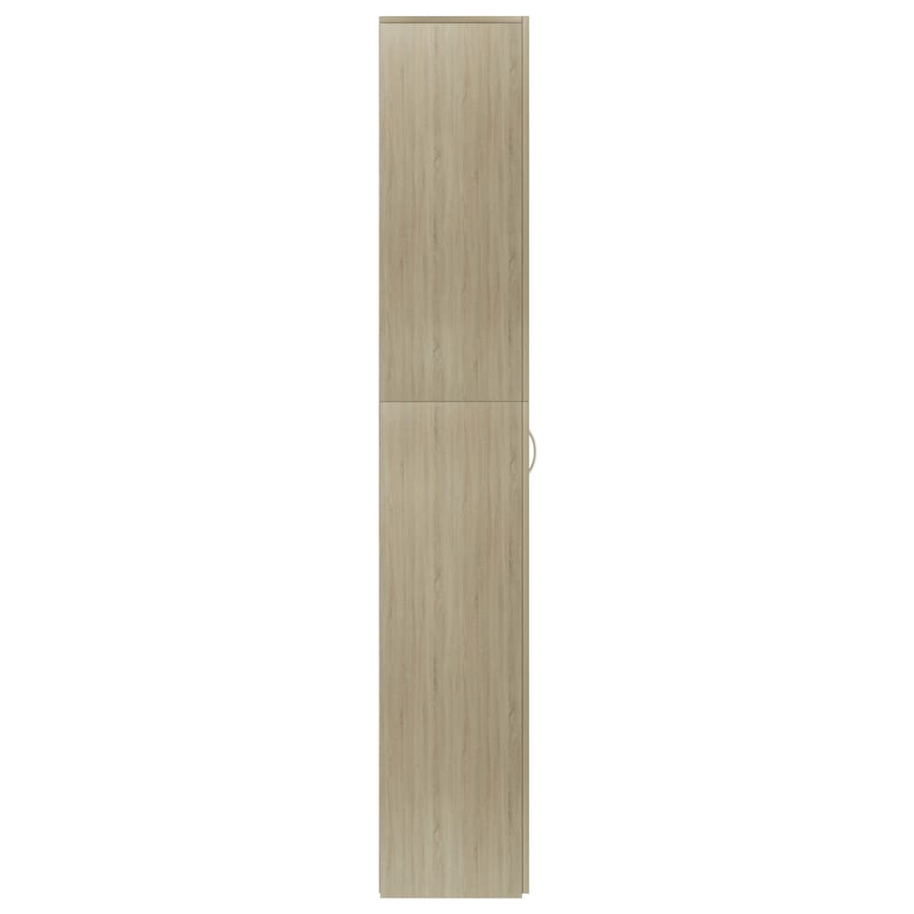vidaXL Kancelárska skrinka, dub sonoma 60x32x190 cm, kompozitné drevo