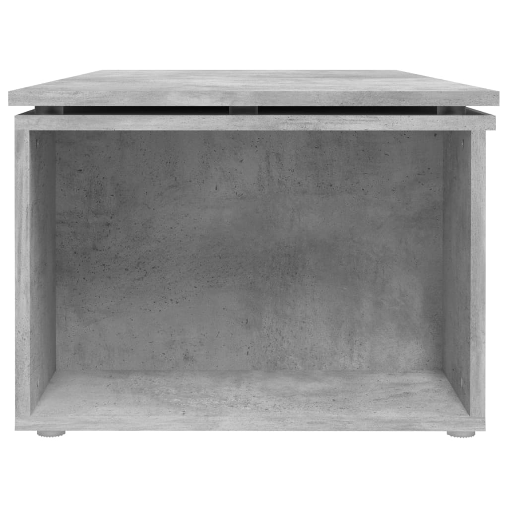 vidaXL Konferenčný stolík betónovo-sivý 150x50x35 cm drevotrieska