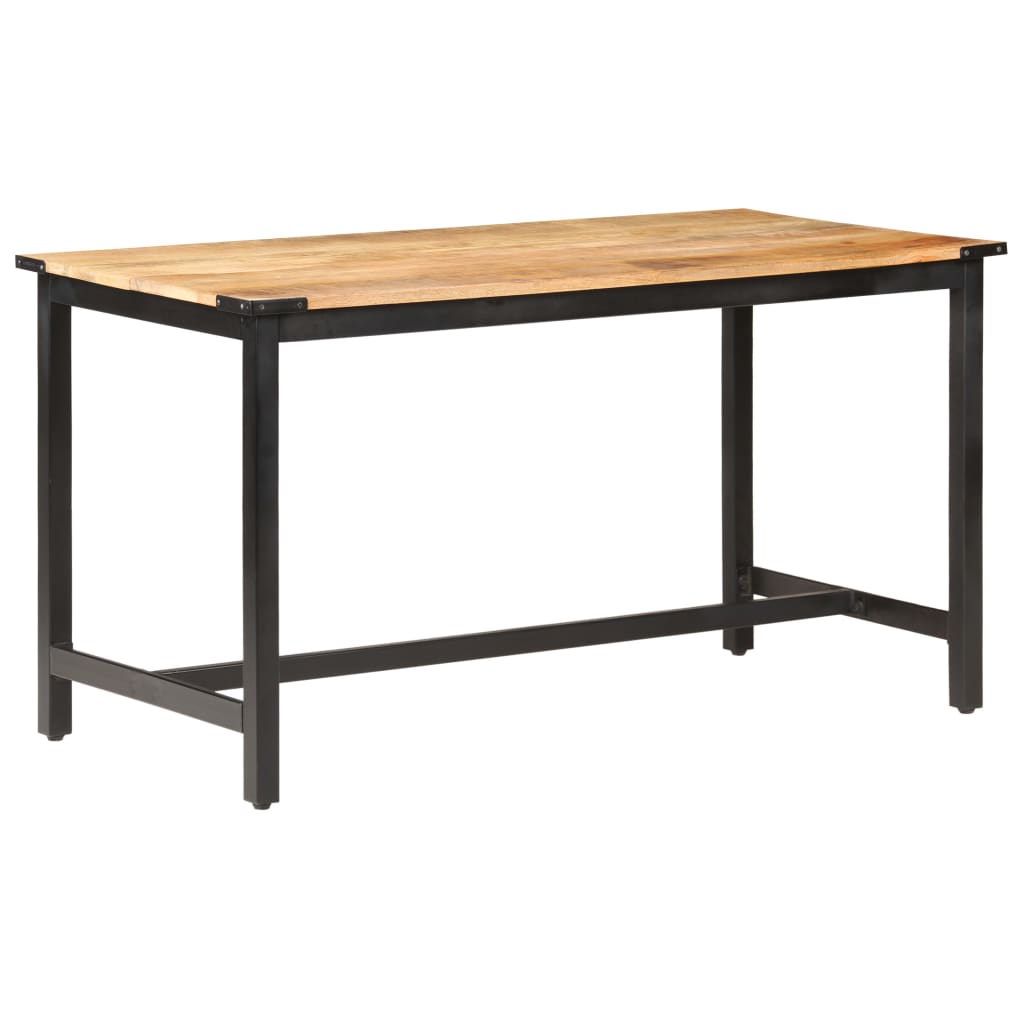vidaXL Jedálenský stôl 140x70x76 cm, surový mangový masív
