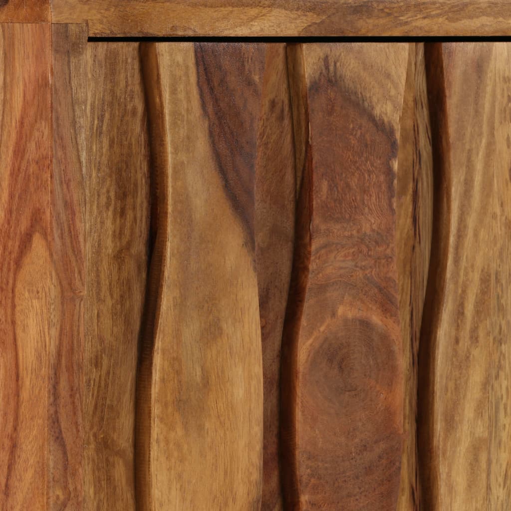 vidaXL TV skrinka, masívne sheeshamové drevo 118x30x40 cm