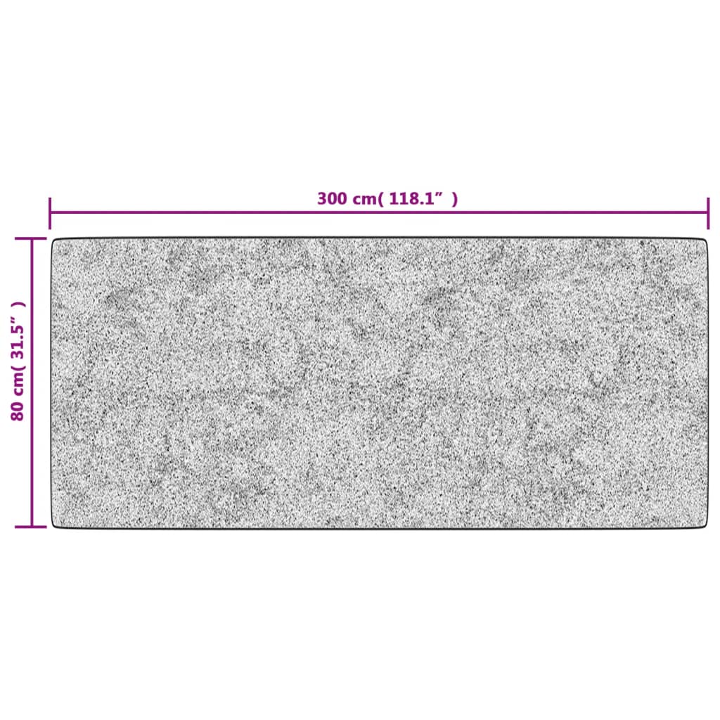 vidaXL Prateľný koberec 80x300 cm viacfarebný protišmykový