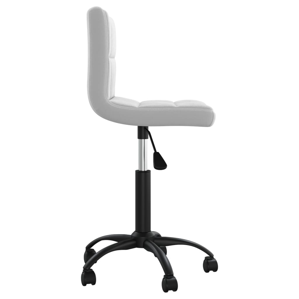 vidaXL Otočná kancelárska stolička bledosivá zamatová