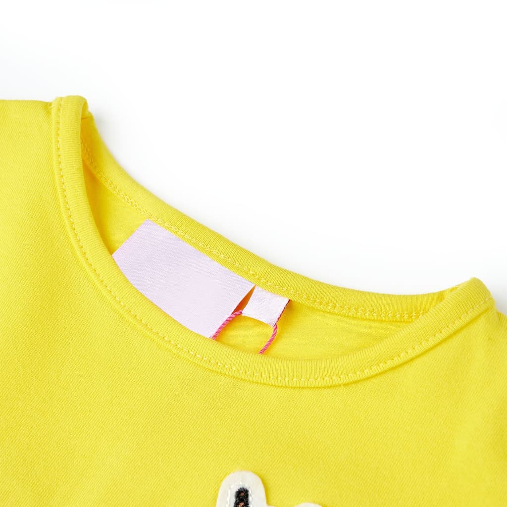 Detské tričko žiarivo žlté 92