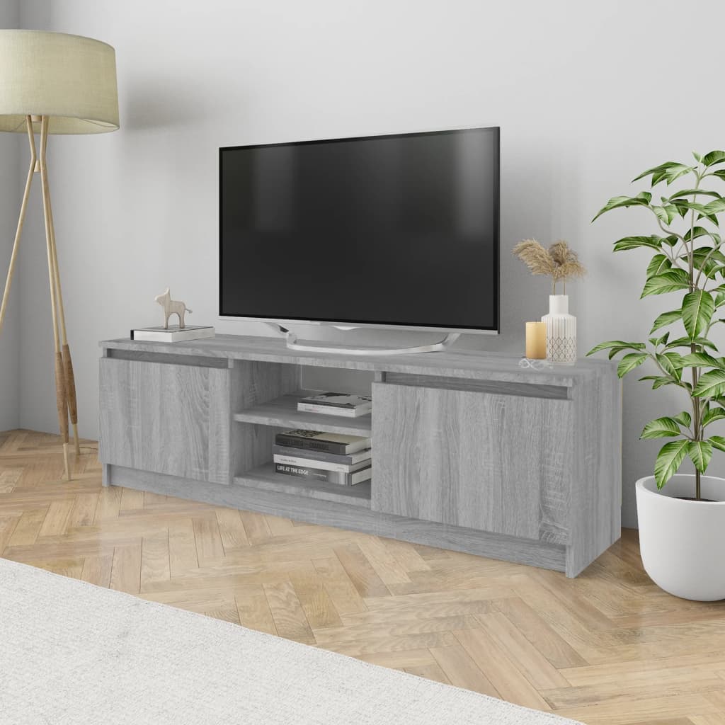 vidaXL TV skrinka sivý dub sonoma 120x30x35,5 cm spracované drevo