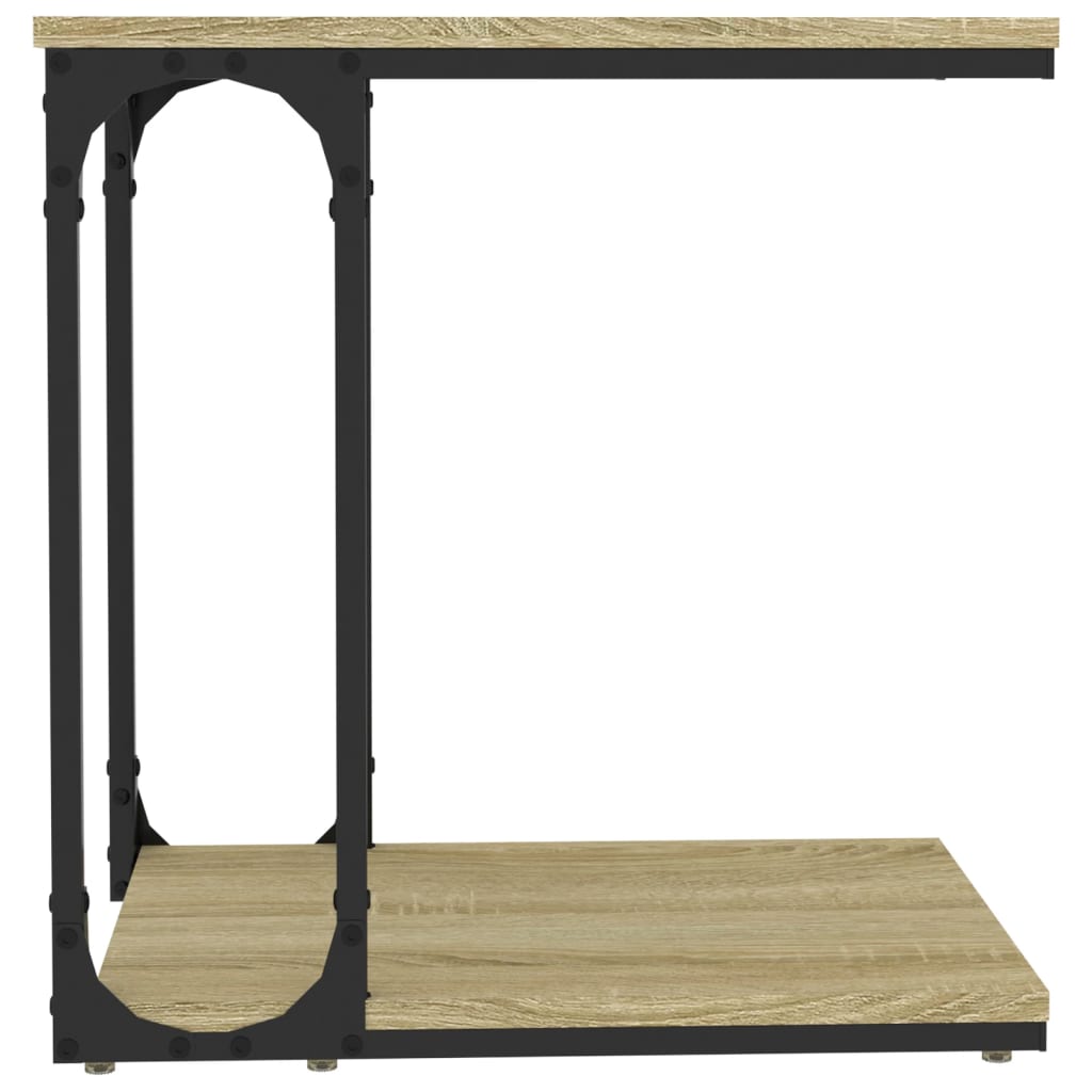 vidaXL Bočný stolík dub sonoma 50x35x52 cm spracované drevo