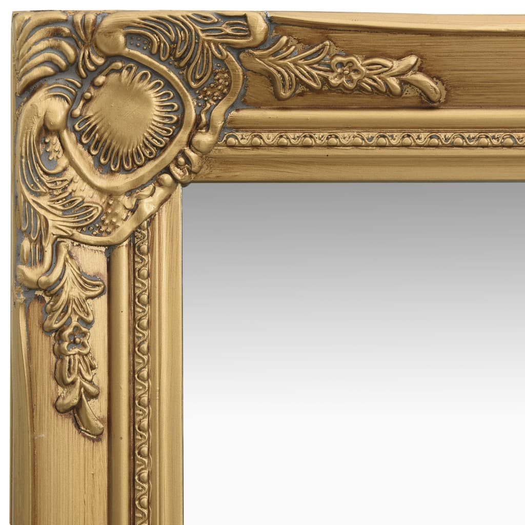vidaXL Nástenné zrkadlo v barokovom štýle 40x40 cm zlaté