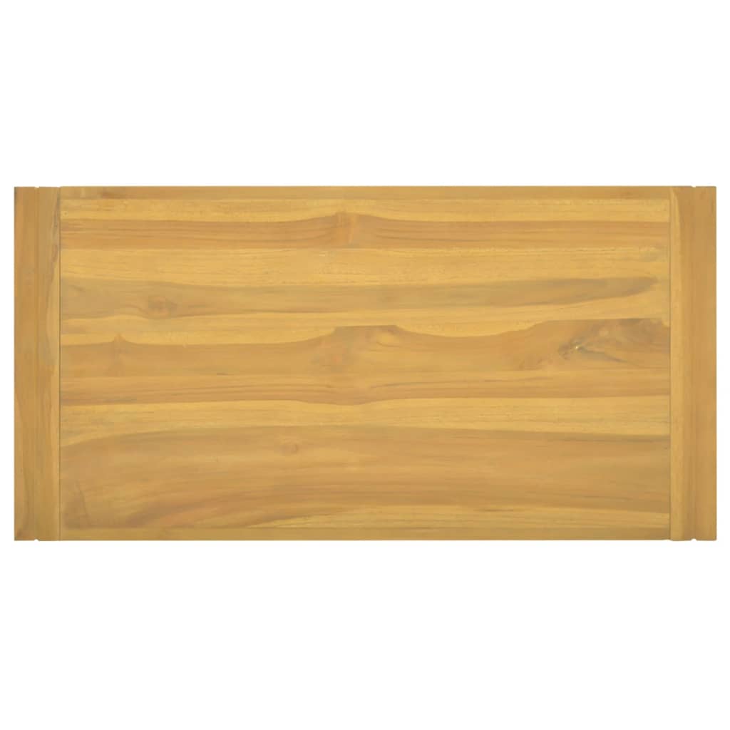 vidaXL Nástenná kúpeľňová skrinka 90x45x35 cm masívne teakové drevo