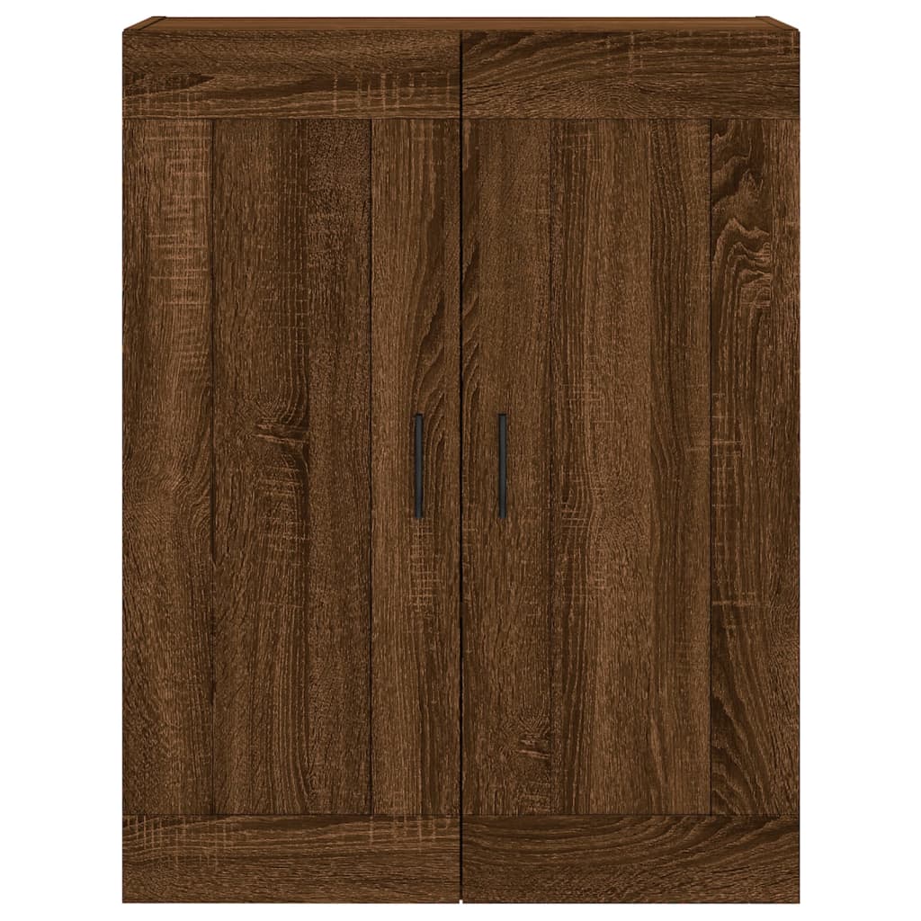 vidaXL Nástenné skrinky 2 ks hnedý dub kompozitné drevo