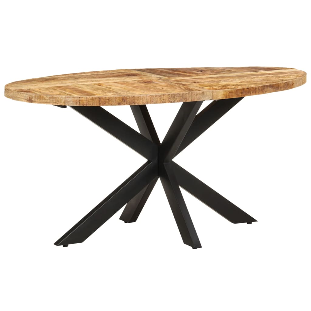 vidaXL Jedálenský stôl 160x80x75 cm surové mangovníkové drevo
