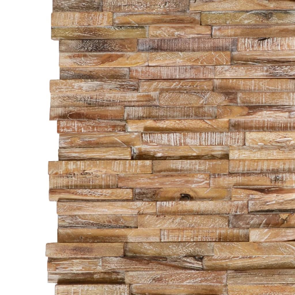 vidaXL 3D nástenné obkladové panely 10 ks 1,01 m² masívne tíkové drevo
