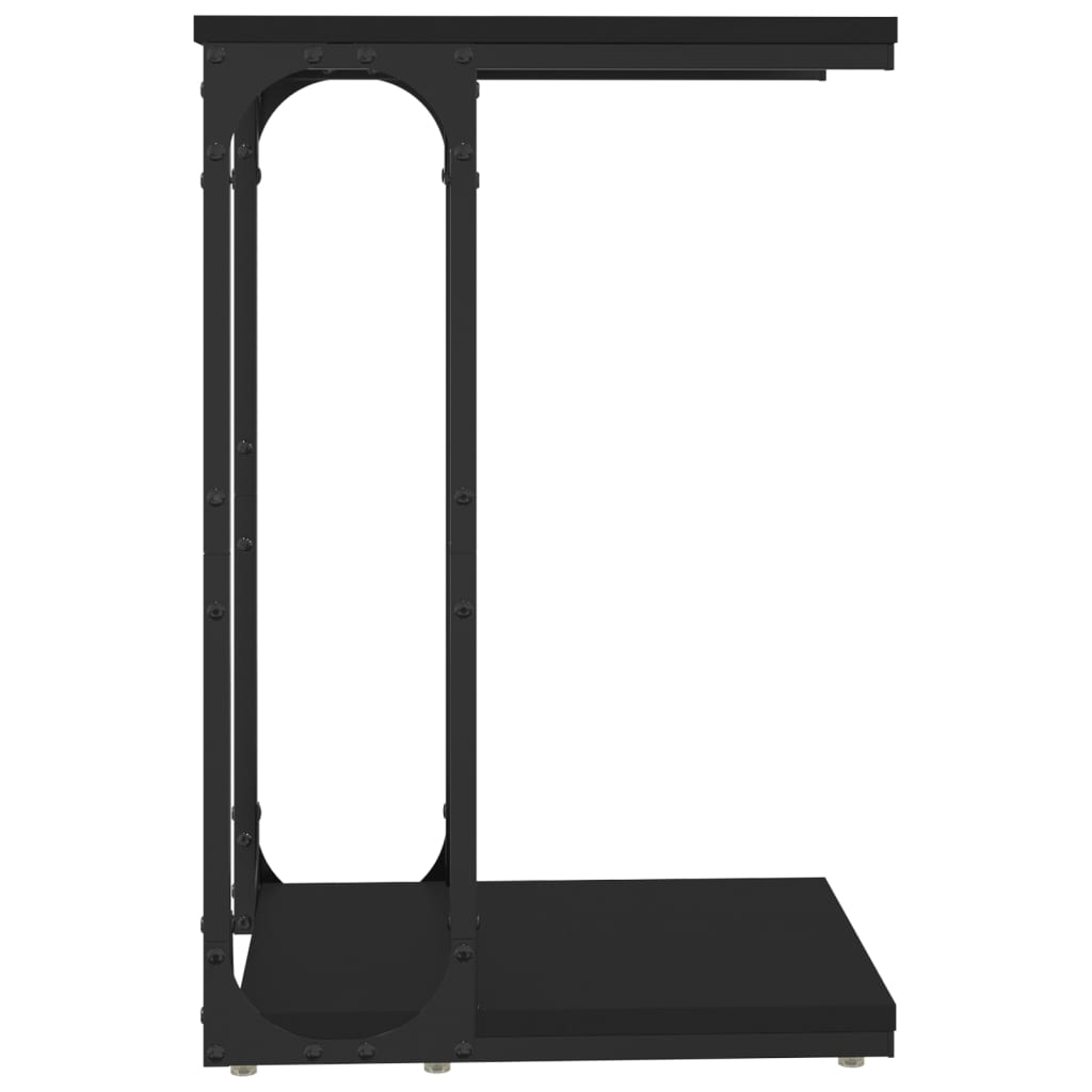 vidaXL Bočný stolík čierny 40x30x60 cm spracované drevo