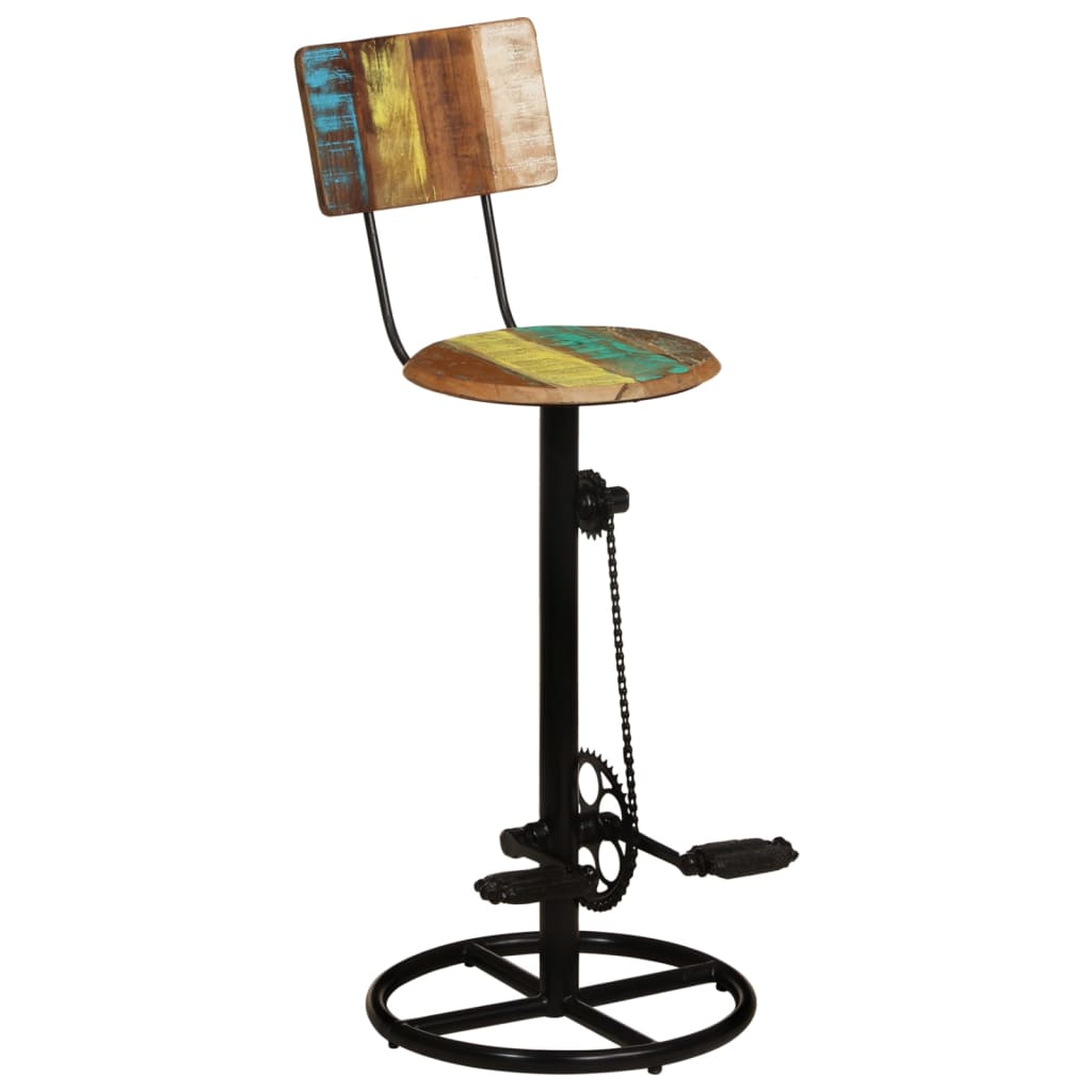 vidaXL Barové stoličky 2 ks recyklovaný masív