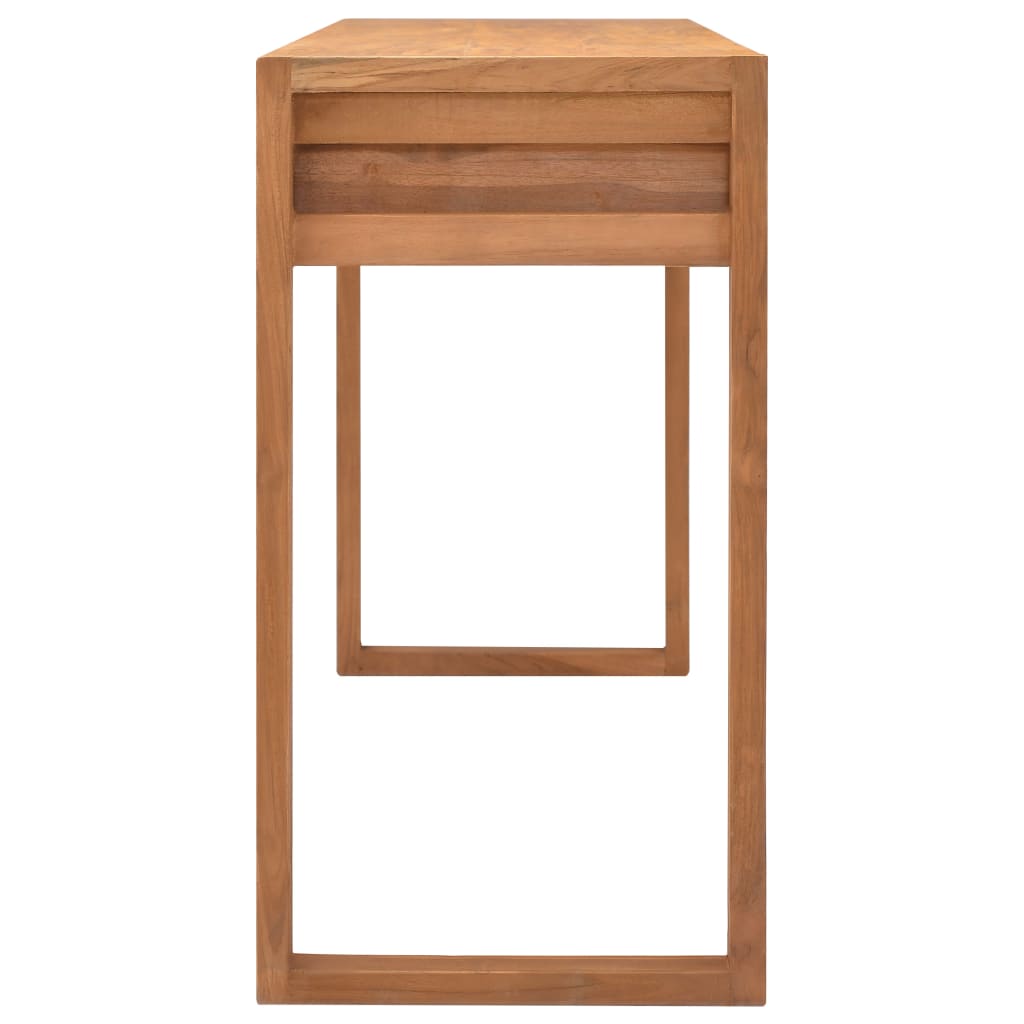 vidaXL Stôl s 2 zásuvkami 120x40x75 cm masívne teakové drevo