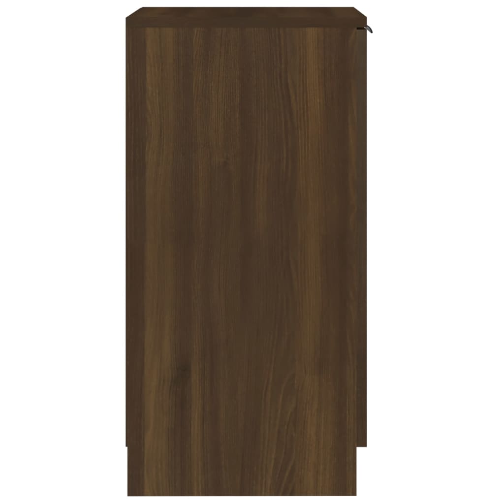 vidaXL Botník hnedý dub 30x35x70 cm spracované drevo
