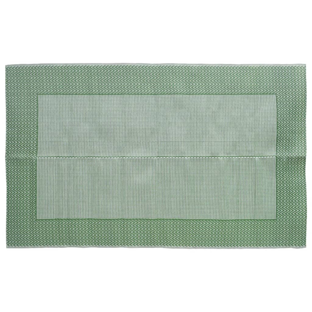 vidaXL Vonkajší koberec zelený 140x200 cm PP